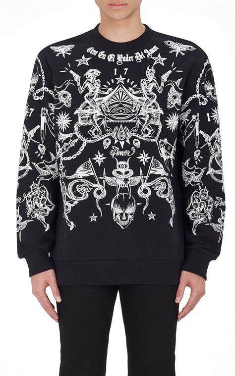 givenchy tattoo sweatshirt